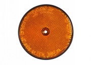 Odrázka 80 mm okrúhla s otvorom - ambrová / A-721
